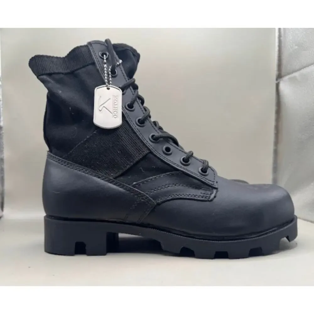 Rothco Jungle Combat Boots Black Military Law Enforcement Shoes – Size 7 R
